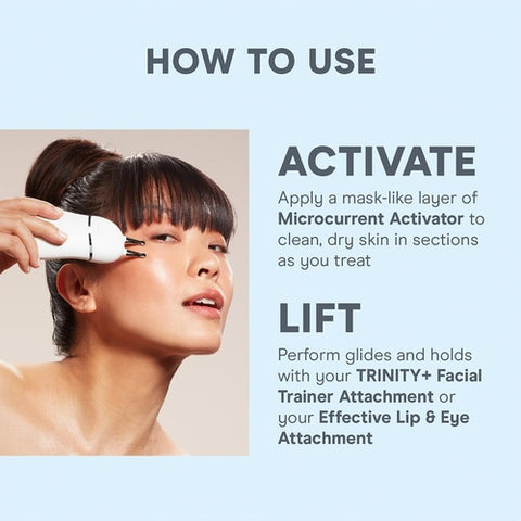 NuFACE TRINITY+ et fixation efficace des lèvres et des yeux